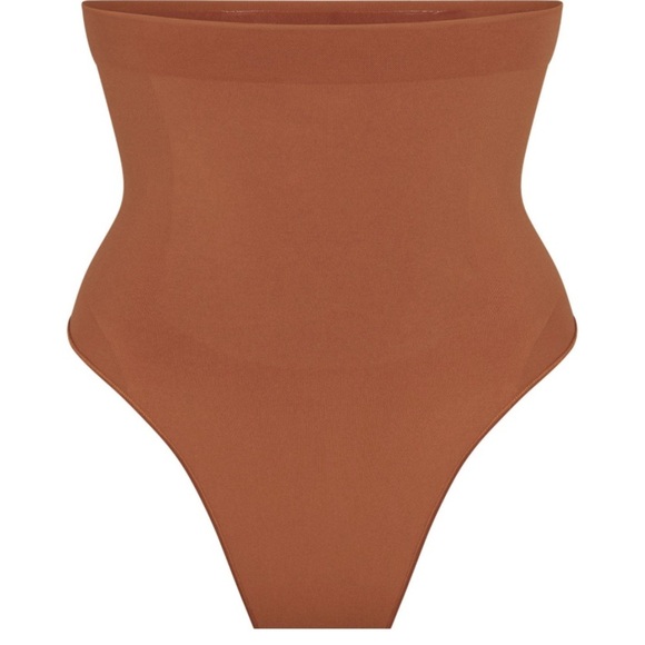 Skims Sheer Sculpt High Waist Thong in Bronze Plus Size 4X NWT - Picture 2 of 8